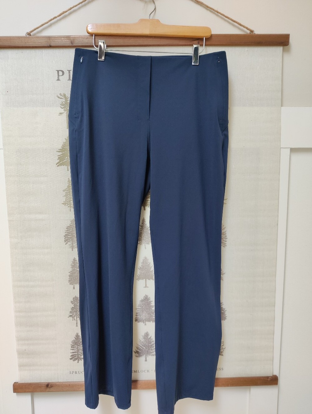Lululemon High Rise Blue Pull-On Pants Stretch Comfy